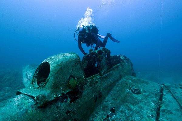 Olupina aviona Junker Ju 87 R-2 Stuka u moru